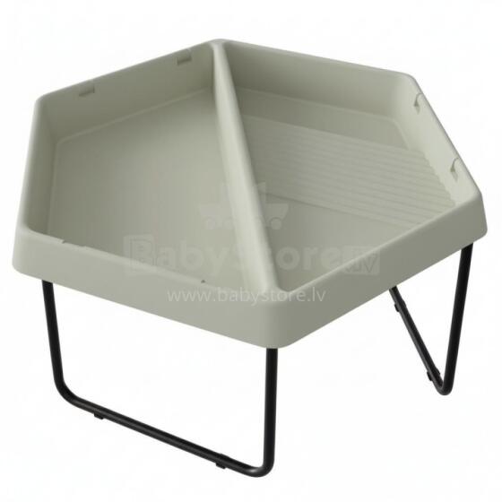 MASTERKIDZ Hexagonal Sand and Water Play Table 2 Compartments Adjustable Height