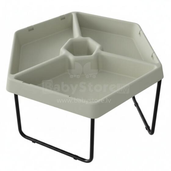 MASTERKIDZ Hexagonal Sand and Water Play Table 3 Compartments Adjustable Height