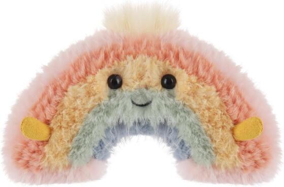 Apricot Lamb Rainbow Plush Toys for Children, Soft Cute Cuddly Toy for Baby Girls and Boys, Fluffy Rainbow Multicoloured 18 cm