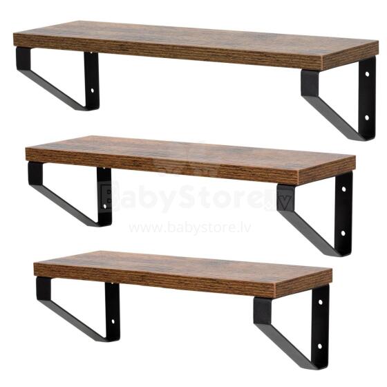 Wall Shelf Set 3 pcs 30/35/40x12x9 cm HF0049