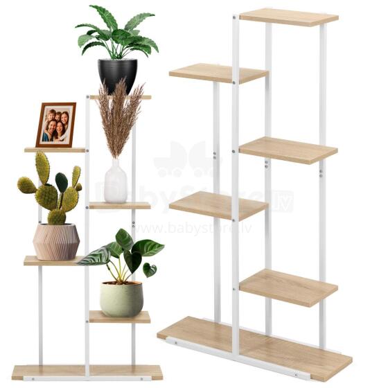 White Metal Planter 60x20x113 cm GA0212