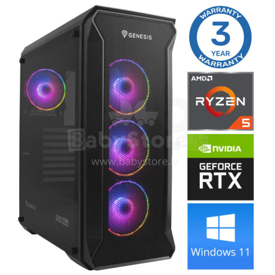 INTOP Ryzen 5 5500 16GB 500SSD M.2 NVME RTX5060 8GB WIN11