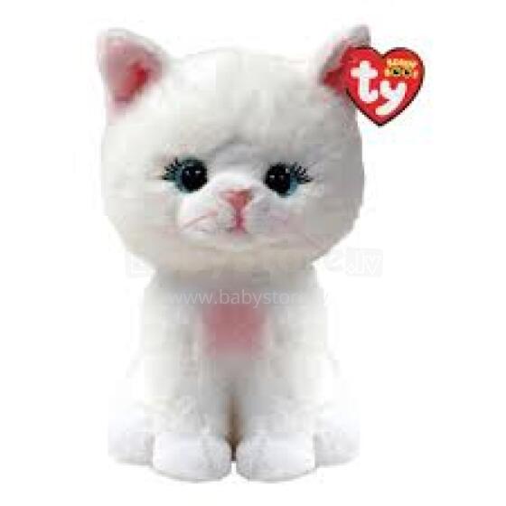 TY Beanie Boos kass Amelia 15 cm, valge