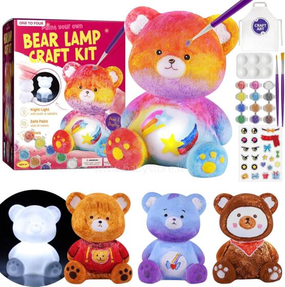 Goody King Paint Your Own Bear Lamp Kit Art.273874