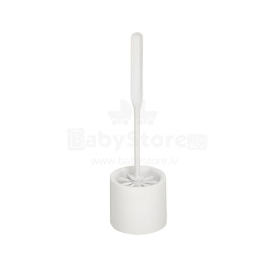 Toilet brush with holder MODERN white