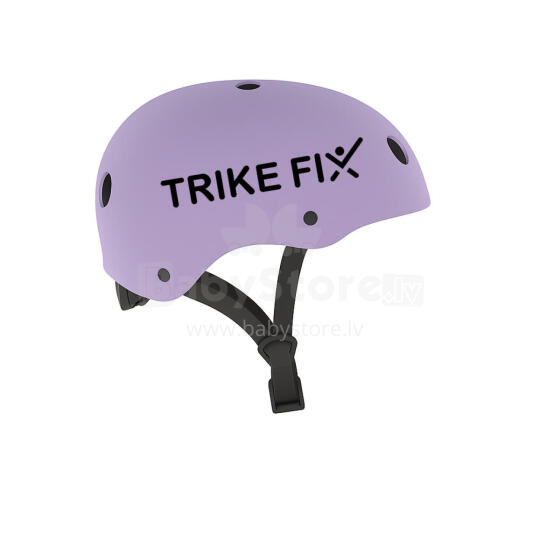 Ikonka Art.KX2813_4 Trike Fix bērnu velosipēdu ķivere regulējama LED M 55-58cm violeta