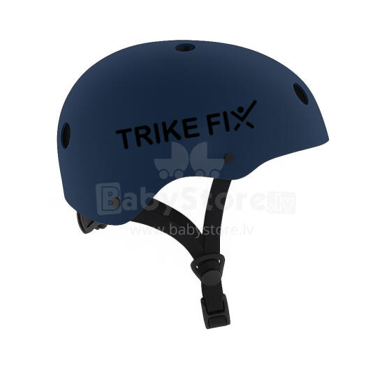 Ikonka Art.KX2813_2 Trike Fix bērnu velosipēdu ķivere regulējama LED M 55-58cm tumši zila
