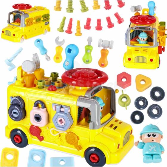 Ikonka Art.KX2880 6-in-1 skrūvgriezis manipulatīvais autobuss