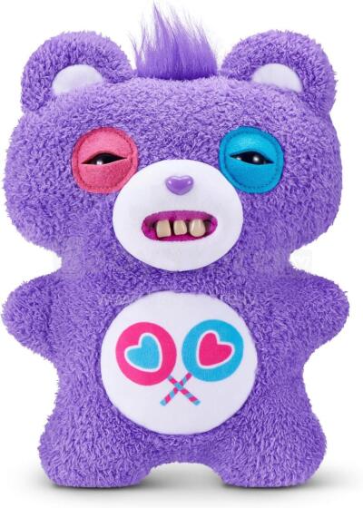 Plīša rotaļlieta Fuggler Care Bears 23 cm (Share Bear) no ZURU - jautra, neglīta briesmoņa mīkstā rotaļlieta ar cilvēkveidīgiem zobiem, kolekcionējama plīša rotaļlieta bērniem, pusaudž