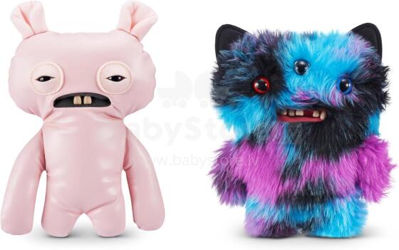 FUGGLER - Ugly Pets 9 inch Series 1-Plush 2 Pack (Squidge - Hairless Rat and Reek-O - Black Cat)
