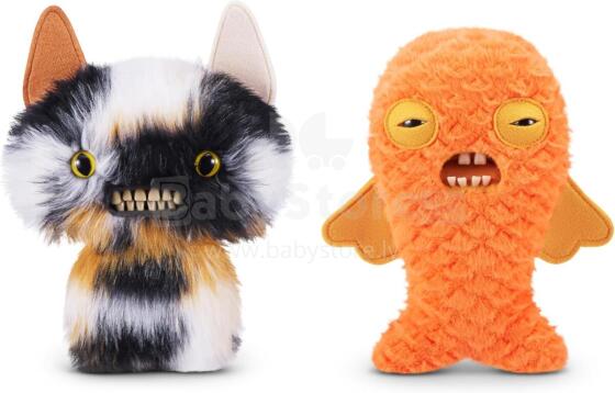 FUGGLER - Ugly Pets 9 inch Series 1-Plush 2 Pack (Winged Bat - Calico Cat and Gold Fish)