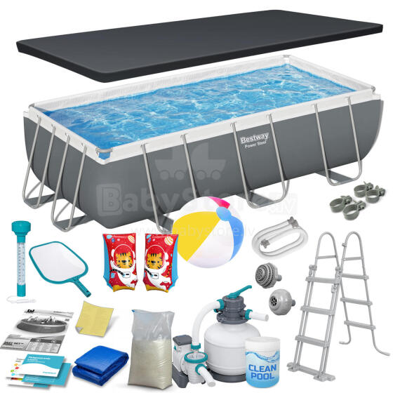 Bestway 56442 404 x 201 x 100 cm Frame Pool 18 in 1