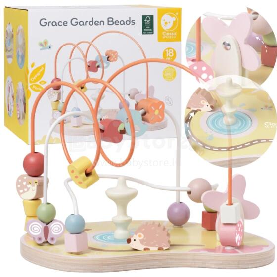 CLASSIC WORLD Educational Labyrinth Lacing Grace Garden Beads 18m+ FSC