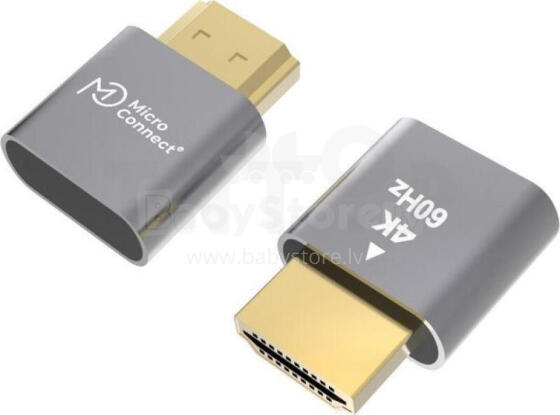 AV Adapter MicroConnect HDMI - HDMI sudrabs (HDMI-DUMMY)