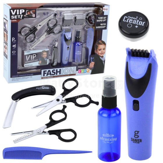 Little Barber's Set Hairdresser Clipper Scissors Accessories 10 pcs.