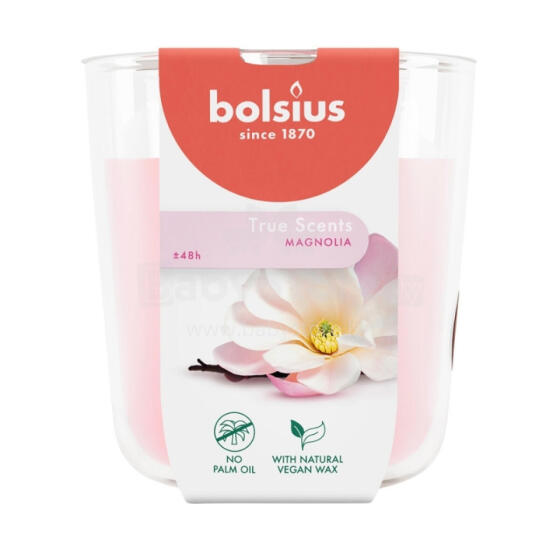 Svece arom. stikla gl. True Scents &Oslash;97x85mm magnolia 