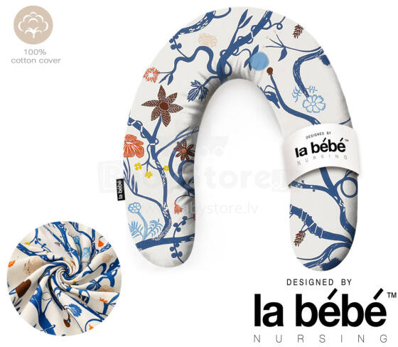 La Bebe™ Rich Maternity Pillow Art.50608147 Nordic Branches. Nursing Pillow 30x104 cm