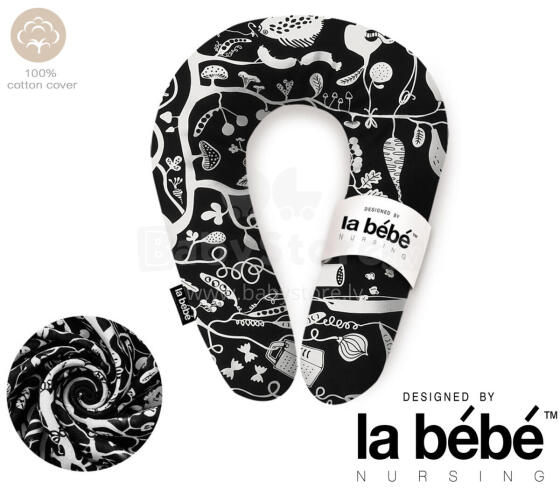 La Bebe™ Snug Maternity Pillow Art. 20608144 Nordic Nigh. Pillow for Baby Sleep & Feeding, 20×70 cm