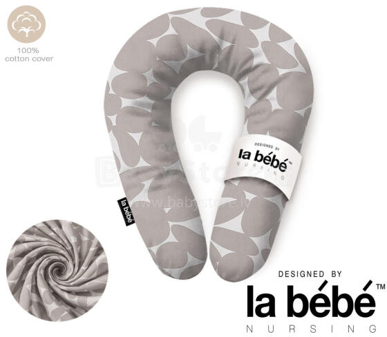 La Bebe™ Snug Maternity Pillow Art. 80579836 Nordic Pebbles. Pillow for Baby Sleep & Feeding, 20×70 cm