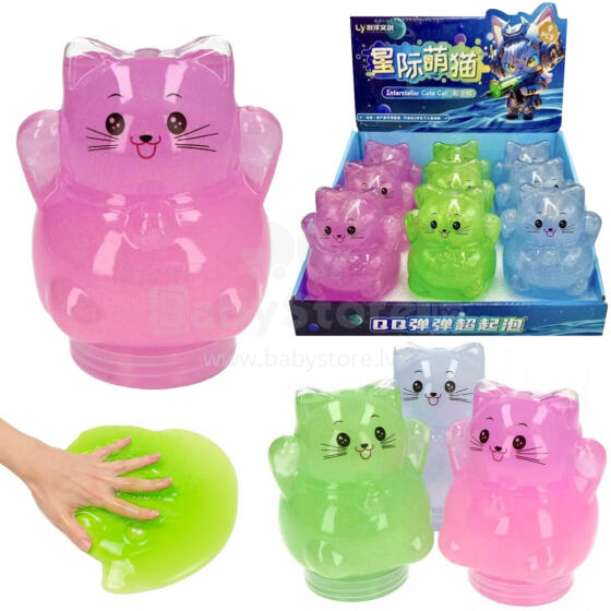 MASA MAGICZNA SLIME BROKATOWA KOT