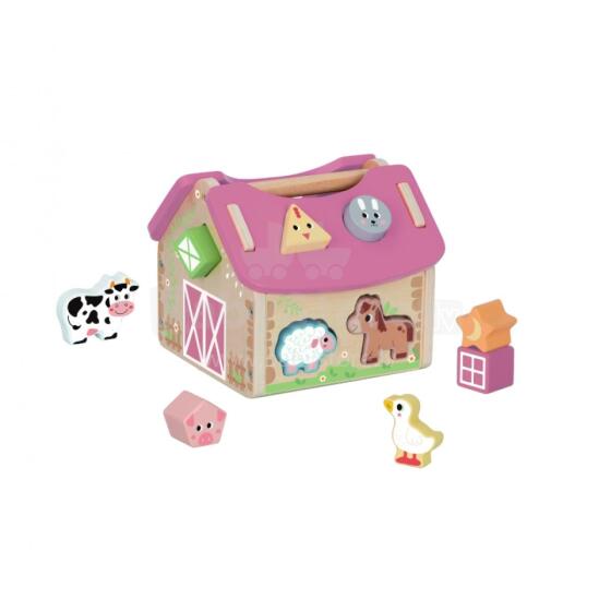 Деревянный сортировщик форм "Ферма" от TOOKY TOY