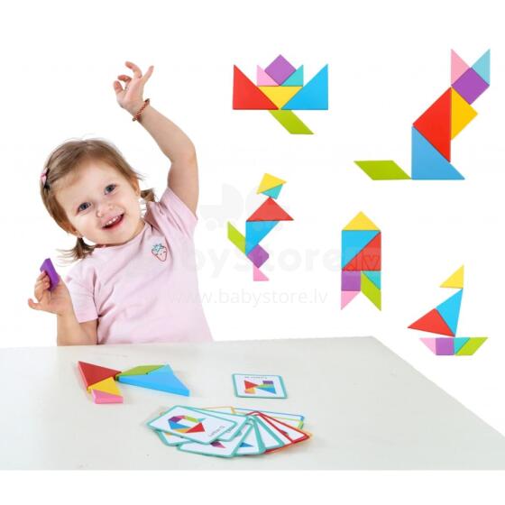 TOOKY TOY Koka Tangram Mīkla