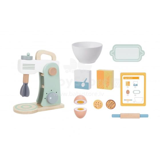 TOOKY TOY Wooden Mixer Pastel Set Accessories