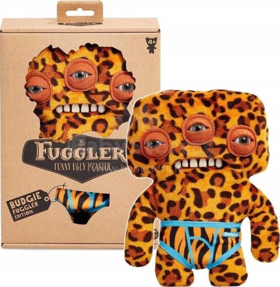Fuggler Annoyed Alien (Leopard) 23cm - Exclusive Underoo Mcgoo by ZURU- ginger, kids soft toy