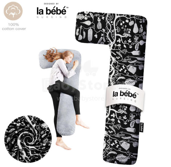 La Bebe™ Flopsy Pillow Art.20608144 Nordic Night. Cotton Nursing Maternity, 180 см