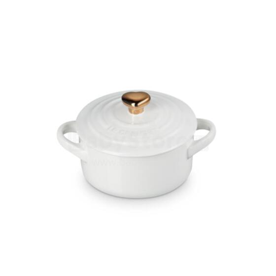 Mini Cocotte stoneware dish &Oslash;10cm white