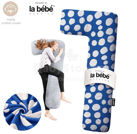 La Bebe™ Flopsy Pillow Art.80579822 Nordic Stones. Cotton Nursing Maternity Memory foam, 180 см