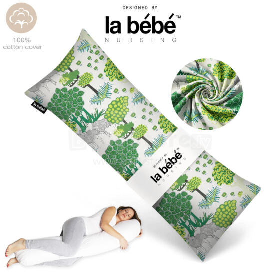 La Bebe™ Easy Maternity Pillow Art.20608166 Nordic Forest. 135 x 40 cm
