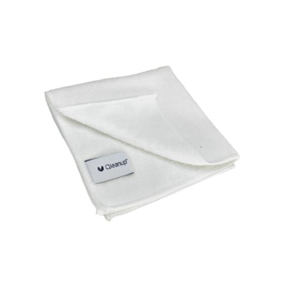 Microfiber cloths 250gsm, 30x30, 10 pcs. QLEANUP- white