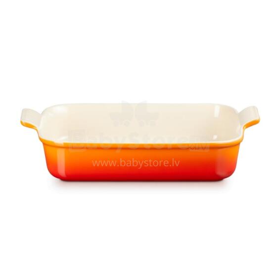 Rectangular baking dish Heritage stoneware 32x24cm / 4L orange