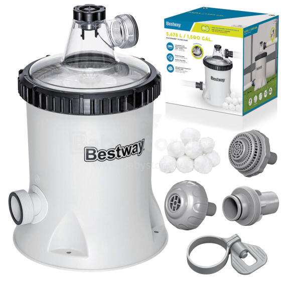 Pool filter pump 5678 l/h + Bestway 58870 filter balls