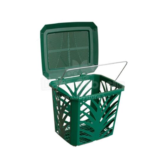 Biowaste basket MaxAir 7L 24x19.7x20.5cm green