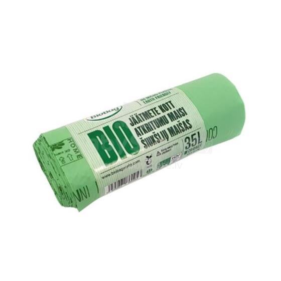 Compostable garbage bags BioBag 35L (20 pcs. per roll) 20mkr. 54x53cm green