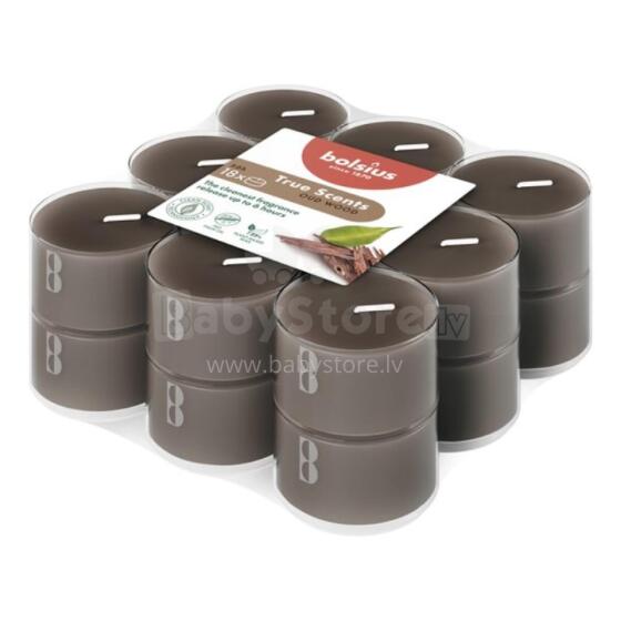 Tējas sveces arom. 18 gab.True Scents oud wood 
