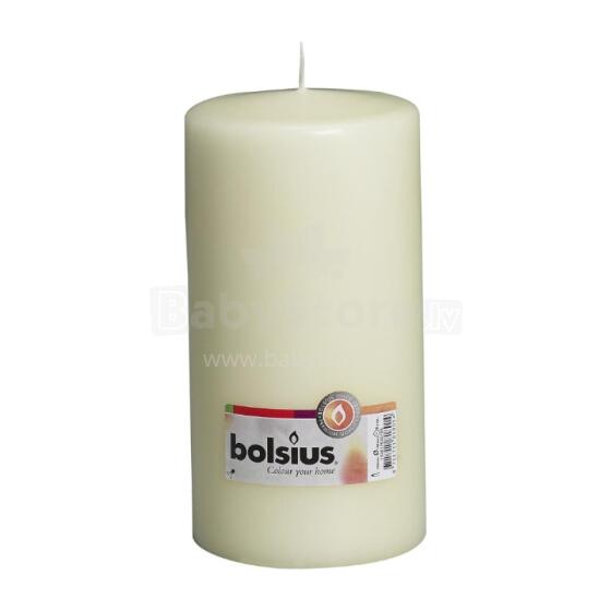 Svece cilindrs &Oslash;200x98mm bēša 