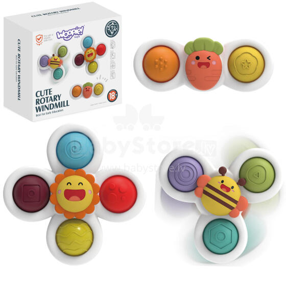 WOOPIE BABY Spinner Educational Sensory Toy 3in1 - 10 SETS