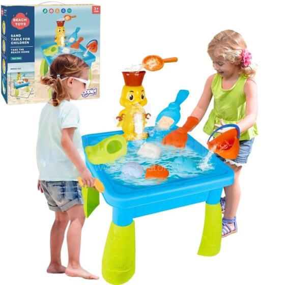 WOOPIE Water Table 2in1 Sandbox Duck Waterfall 9 pcs