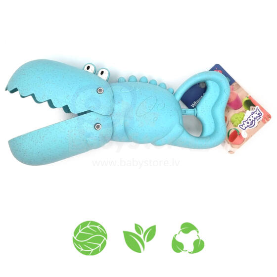 WOOPIE GREEN Crocodile Sand and Water Scoop Blue BIODEGRADABLE ORGANIC MATERIAL
