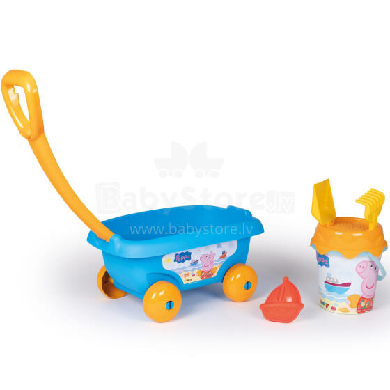 Карт с ведром и песочными аксессуарами Peppa Pig