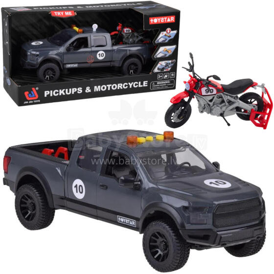 AUTO PICKUP NA BATERIE Z MOTOCYKLEM