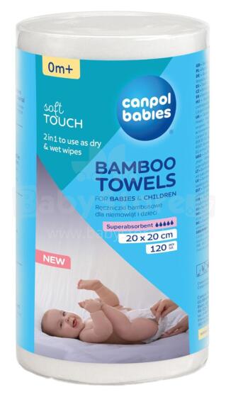 CANPOL 1/661 Bamboo Towels for Infants 120pcs