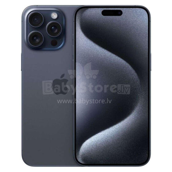 Apple iPhone 15 Pro Max 256GB Blue Prece no ekspozīcijas. Garantija 2 gadi