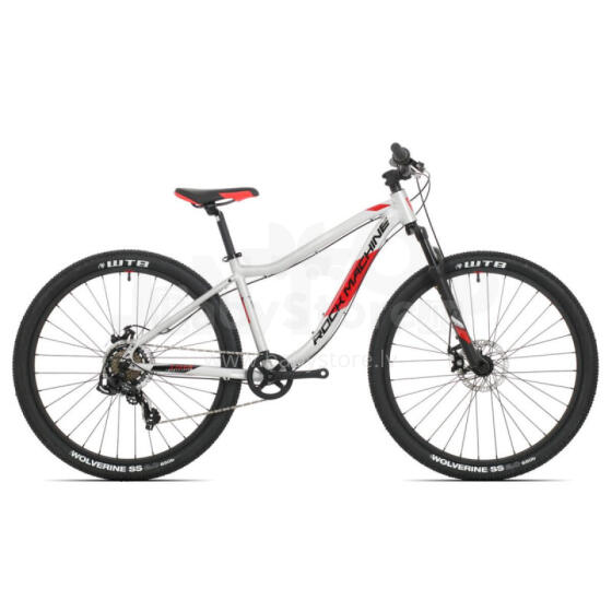 Pusaudžu velosipēds Rock Machine Storm 27 MD Gloss Silver/Black/Red (Rata izmērs: 27.5 Rāmja izmērs: XS)