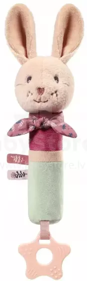 No Baby Squeaky Rabbit Karo with teether Art.1682 Squeaky toy with teether hare Karo