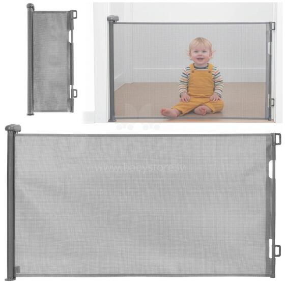 Safety barrier for stairs 80 cm, roller shutter for doors, protective, gray