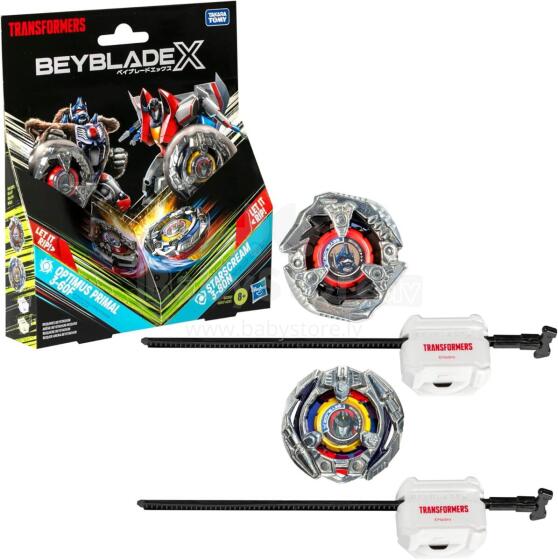 Beyblade X Transformers Collab Optimus Primal 3-60F Art.276956 Beyblade Spinner,2 psc